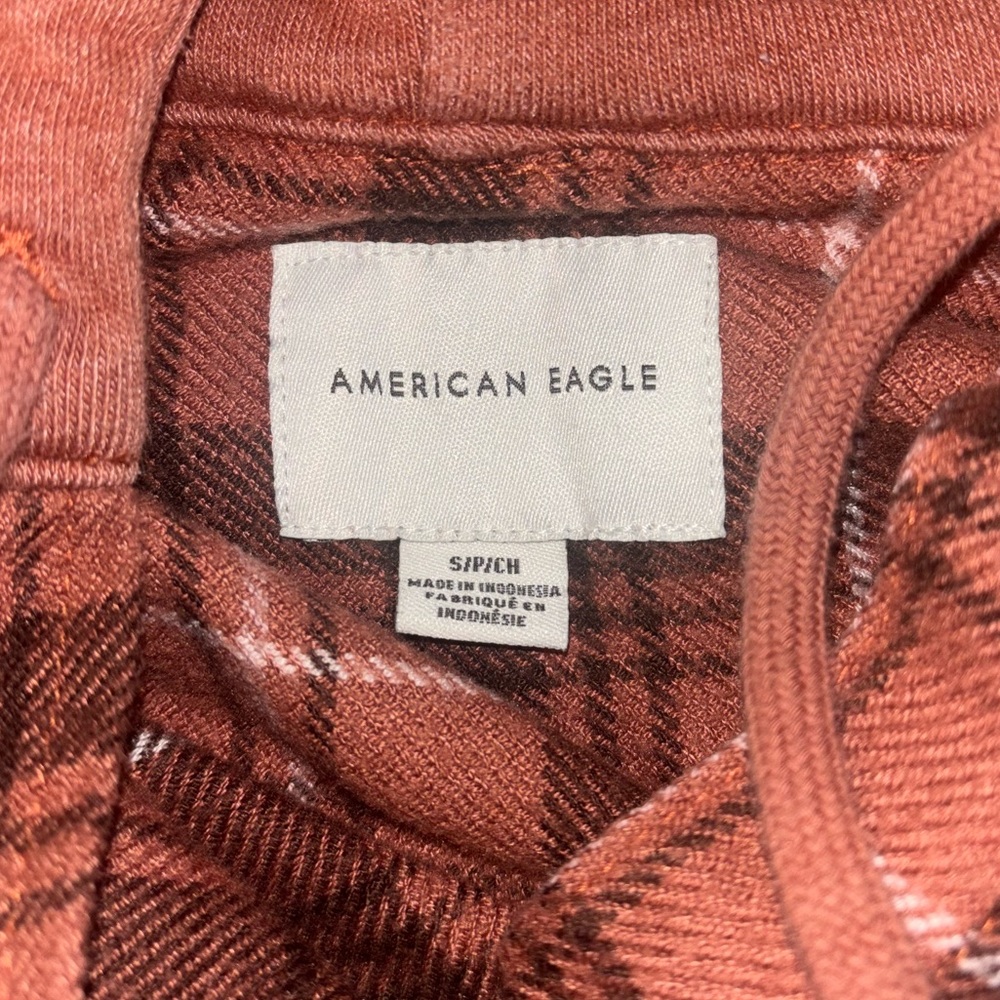 American Eagle flannel with hood - Picture 2 of 4